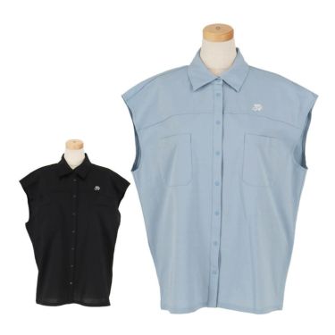 ユナイテッドアローズゴルフ　レディース ロゴプリント ノースリーブ ポロシャツ 6016-699-0002　2025年モデル 詳細1