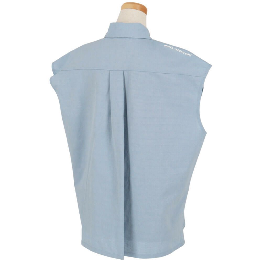 ユナイテッドアローズゴルフ　レディース ロゴプリント ノースリーブ ポロシャツ 6016-699-0002　2025年モデル 詳細2