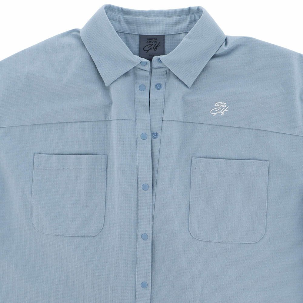 ユナイテッドアローズゴルフ　レディース ロゴプリント ノースリーブ ポロシャツ 6016-699-0002　2025年モデル 詳細4