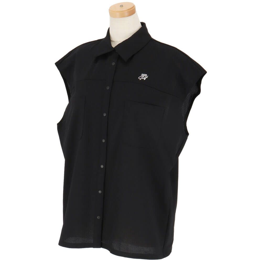 ユナイテッドアローズゴルフ　レディース ロゴプリント ノースリーブ ポロシャツ 6016-699-0002　2025年モデル 詳細7