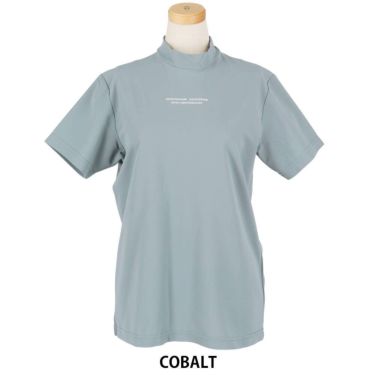 ユナイテッドアローズゴルフ　レディース 鹿の子 半袖 ハイネックシャツ 6017-699-0103　2025年モデル COBALT