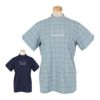 ユナイテッドアローズゴルフ　レディース プレイド ジャガード 半袖 モックネックシャツ 6017-699-0117　2025年モデル