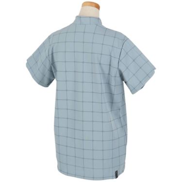 ユナイテッドアローズゴルフ　レディース プレイド ジャガード 半袖 モックネックシャツ 6017-699-0117　2025年モデル 詳細2