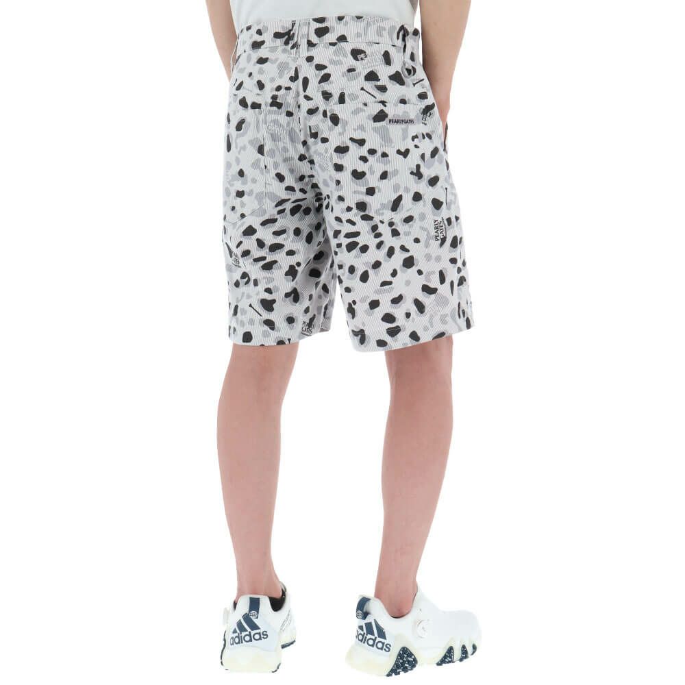パーリーゲイツ PEARLY GATES　メンズ ヒョウ柄 Pe/Cストレッチコードレーン ショートパンツ 053-5132505　2025年モデル 詳細2