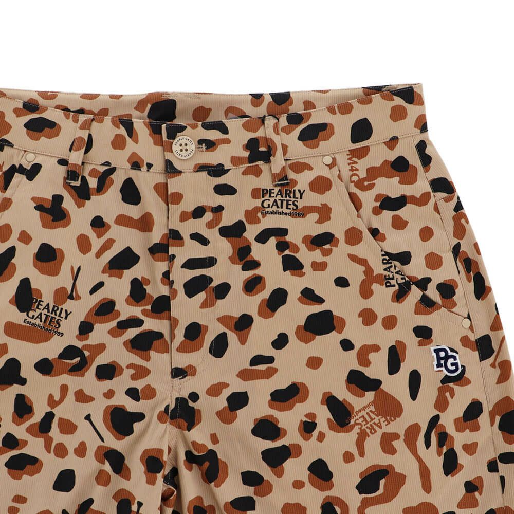 パーリーゲイツ PEARLY GATES　メンズ ヒョウ柄 Pe/Cストレッチコードレーン ショートパンツ 053-5132505　2025年モデル 詳細6