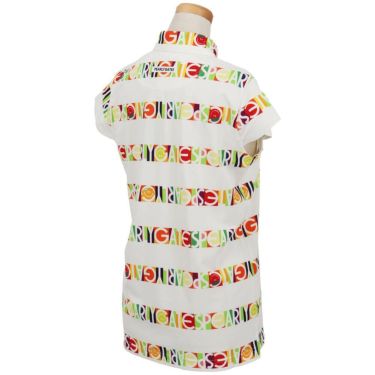 パーリーゲイツ PEARLY GATES　レディース ビオニコ シール ボーダー UV 半袖 ポロシャツ 055-5260608　2025年モデル 詳細2