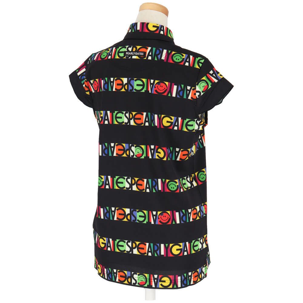 パーリーゲイツ PEARLY GATES　レディース ビオニコ シール ボーダー UV 半袖 ポロシャツ 055-5260608　2025年モデル 詳細4