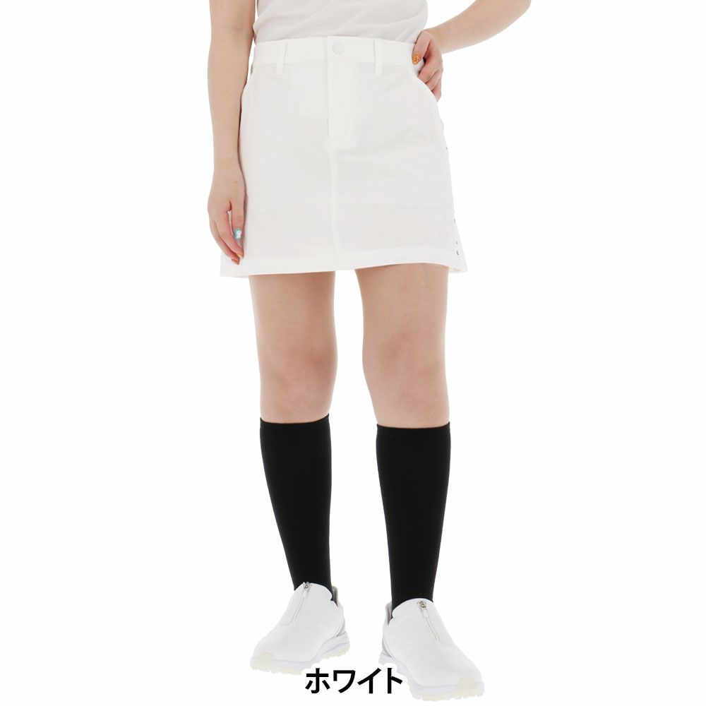 パーリーゲイツ PEARLY GATES　レディース Ny/PPドビー ストレッチ スカート 055-5234602　2025年モデル ホワイト