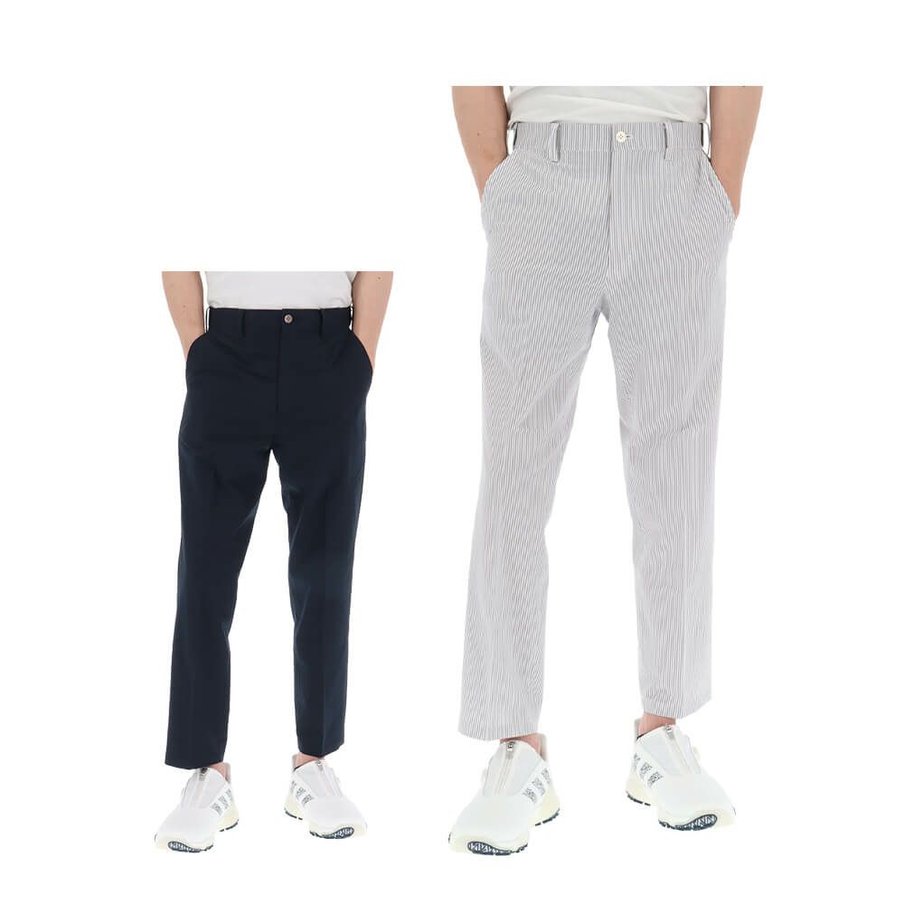 マンシングウェア Munsingwear　メンズ シアサッカー 9分丈パンツ MG5SLP83M　2025年モデル 詳細1