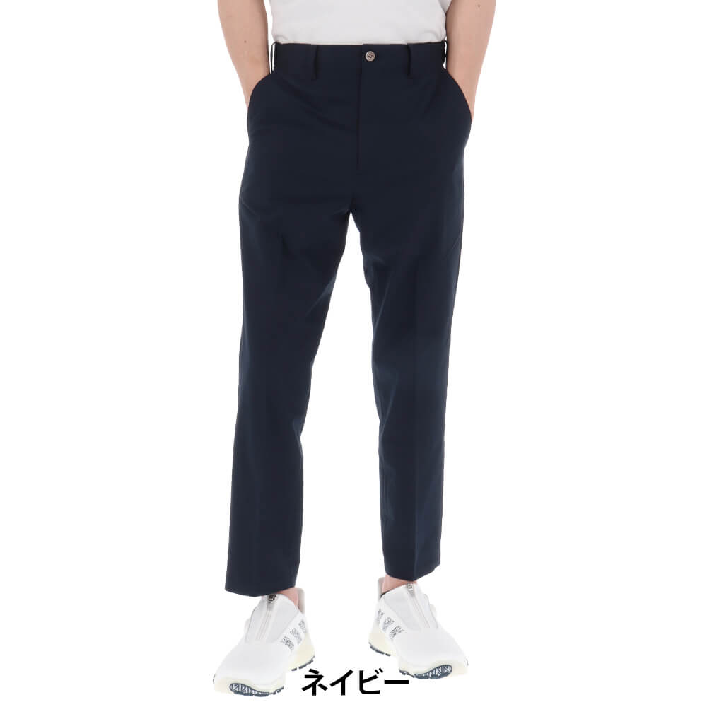 マンシングウェア Munsingwear　メンズ シアサッカー 9分丈パンツ MG5SLP83M　2025年モデル ネイビー