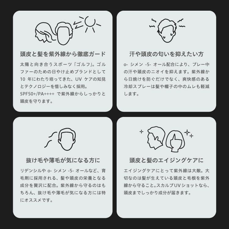 ZERO HOLE lab ゼロホールラボ 日焼け止めスプレー スカルプショット 50g SPF50+ PA++++ 紫外線対策 UVカット 詳細4