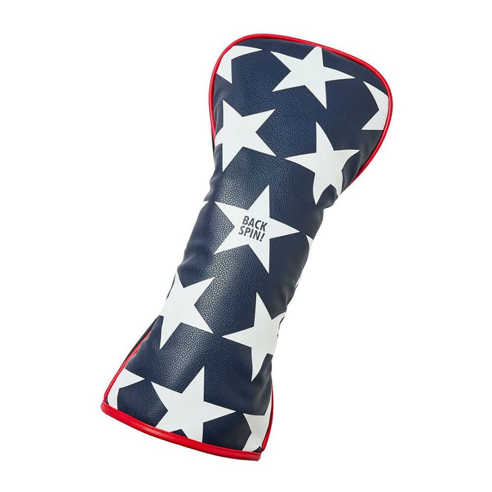 バックスピンゴルフ BACK SPIN! GOLF　スター ドライバー用 ヘッドカバー BSBB02H504 NV/WH ダークネイビー　2025年モデル ダークネイビー（NV/WH）