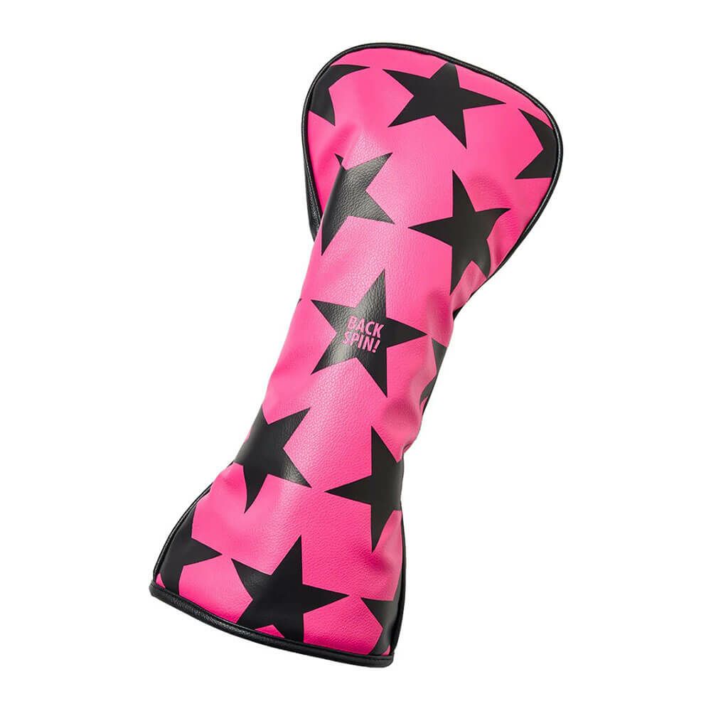 バックスピンゴルフ BACK SPIN! GOLF　スター ドライバー用 ヘッドカバー BSBB02H504 PK/BK ピンク　2025年モデル ピンク（PK/BK）