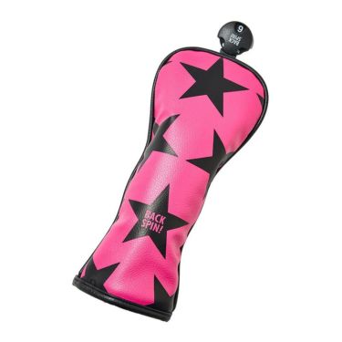 バックスピンゴルフ BACK SPIN! GOLF　スター ユーティリティ用 ヘッドカバー BSBB02H506 PK/BK ピンク　2025年モデル 詳細1