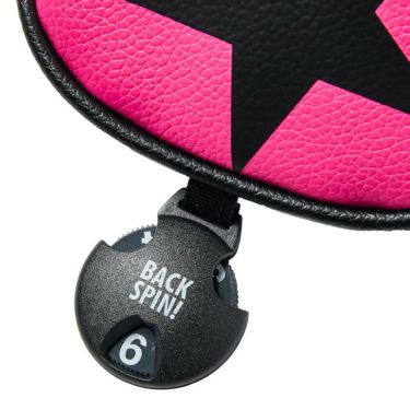 バックスピンゴルフ BACK SPIN! GOLF　スター ユーティリティ用 ヘッドカバー BSBB02H506 PK/BK ピンク　2025年モデル 詳細3