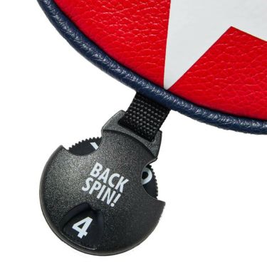 バックスピンゴルフ BACK SPIN! GOLF　スター ユーティリティ用 ヘッドカバー BSBB02H506 RDxWH レッド×ホワイト　2025年モデル 詳細3