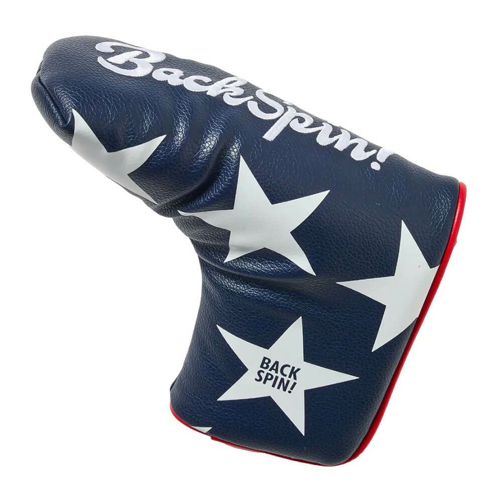 バックスピンゴルフ BACK SPIN! GOLF　スター ブレードタイプ パターカバー BSBC02H510 NV/WH ダークネイビー　2025年モデル 詳細1