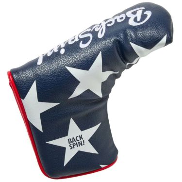 バックスピンゴルフ BACK SPIN! GOLF　スター ブレードタイプ パターカバー BSBC02H510 NV/WH ダークネイビー　2025年モデル 詳細2