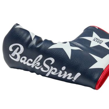 バックスピンゴルフ BACK SPIN! GOLF　スター ブレードタイプ パターカバー BSBC02H510 NV/WH ダークネイビー　2025年モデル 詳細3