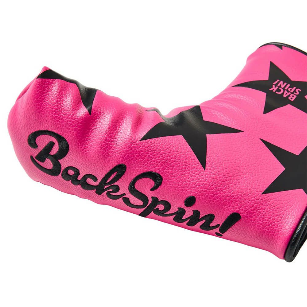 バックスピンゴルフ BACK SPIN! GOLF　スター ブレードタイプ パターカバー BSBC02H510 PK/BK ピンク　2025年モデル 詳細3