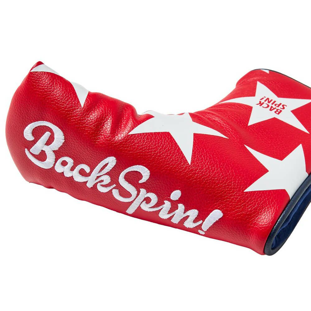 バックスピンゴルフ BACK SPIN! GOLF　スター ブレードタイプ パターカバー BSBC02H510 RDxWH レッド×ホワイト　2025年モデル 詳細3