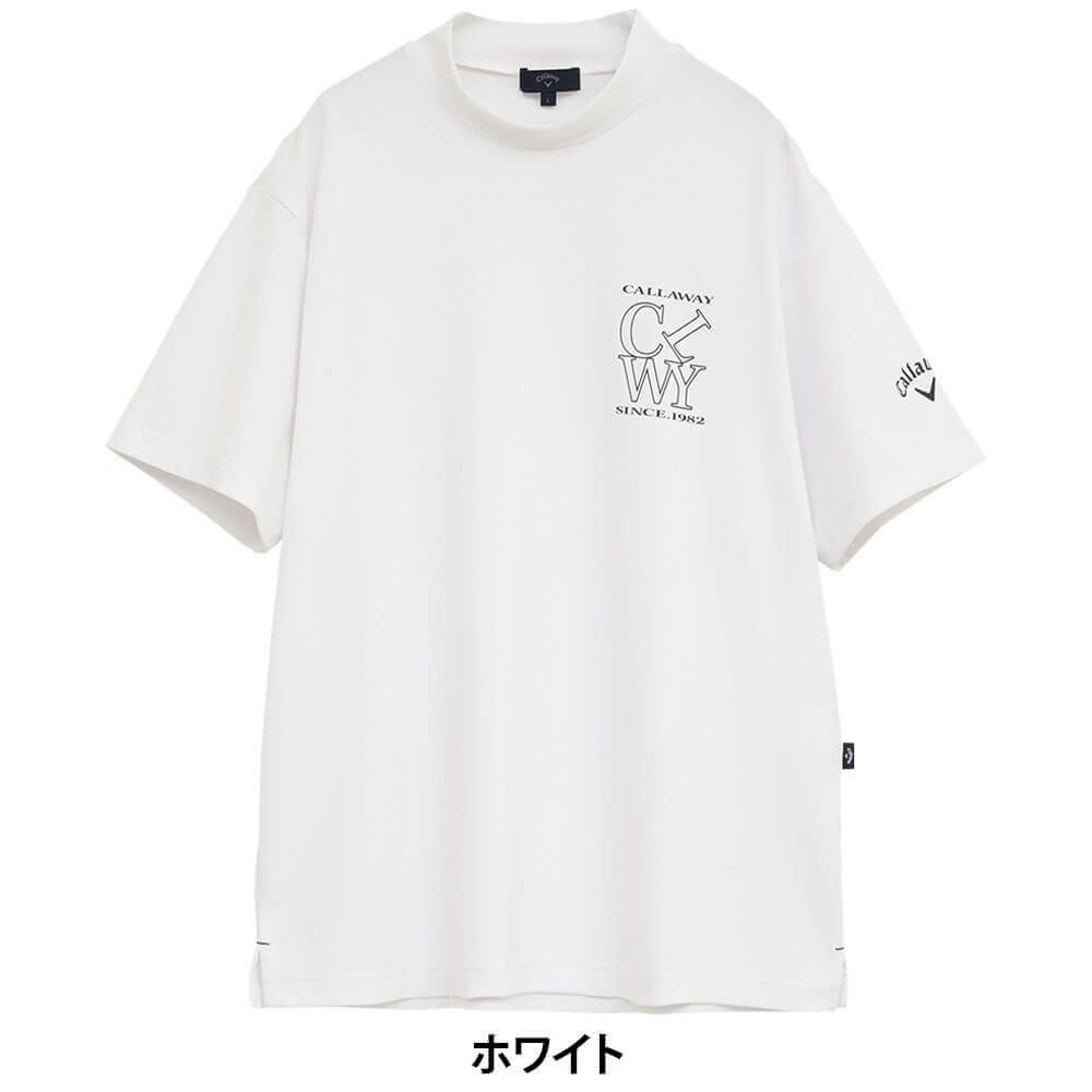 キャロウェイ Callaway　メンズ ハイゲージ カノコ 半袖 モックネックシャツ C25234100　2025年モデル 詳細2