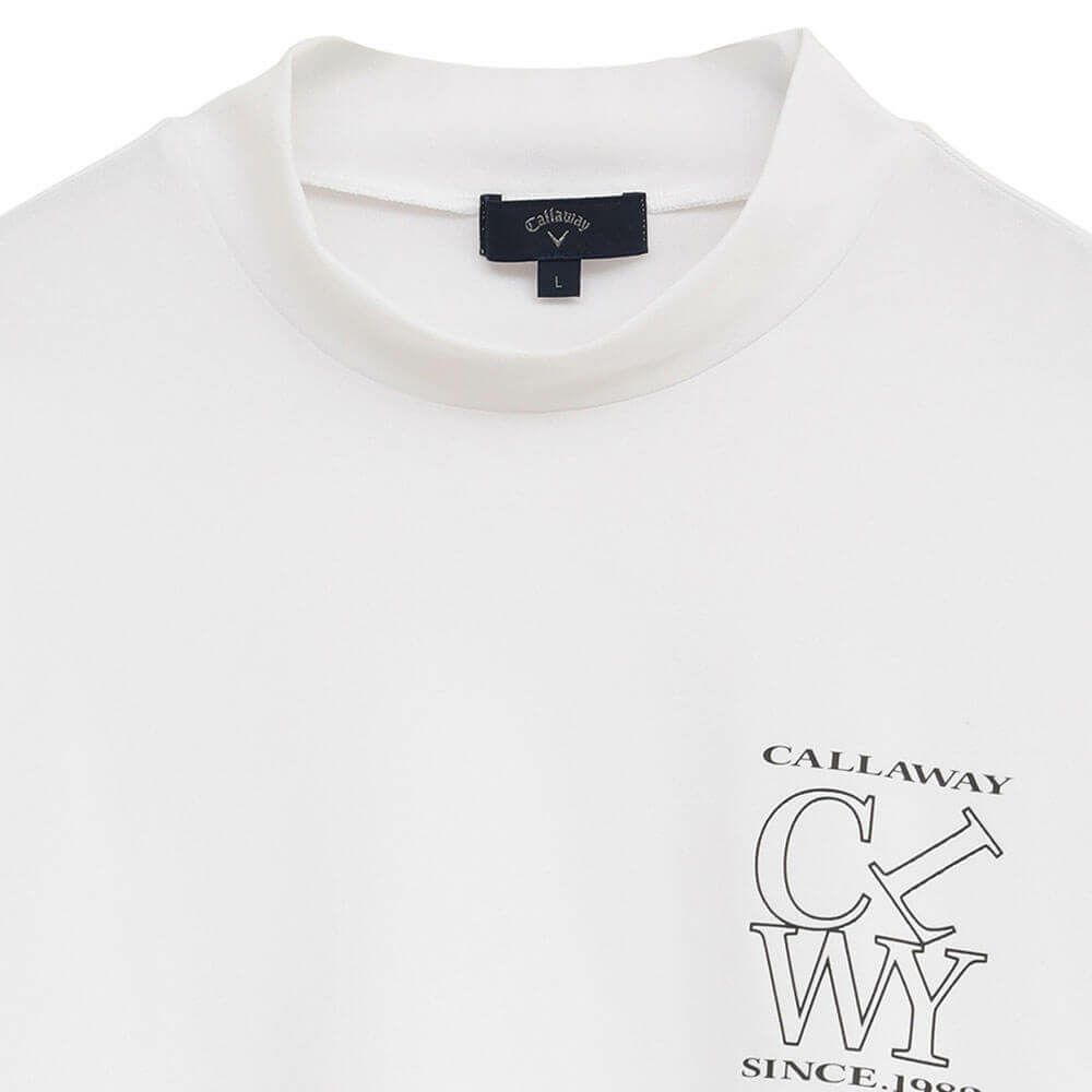 キャロウェイ Callaway　メンズ ハイゲージ カノコ 半袖 モックネックシャツ C25234100　2025年モデル 詳細3