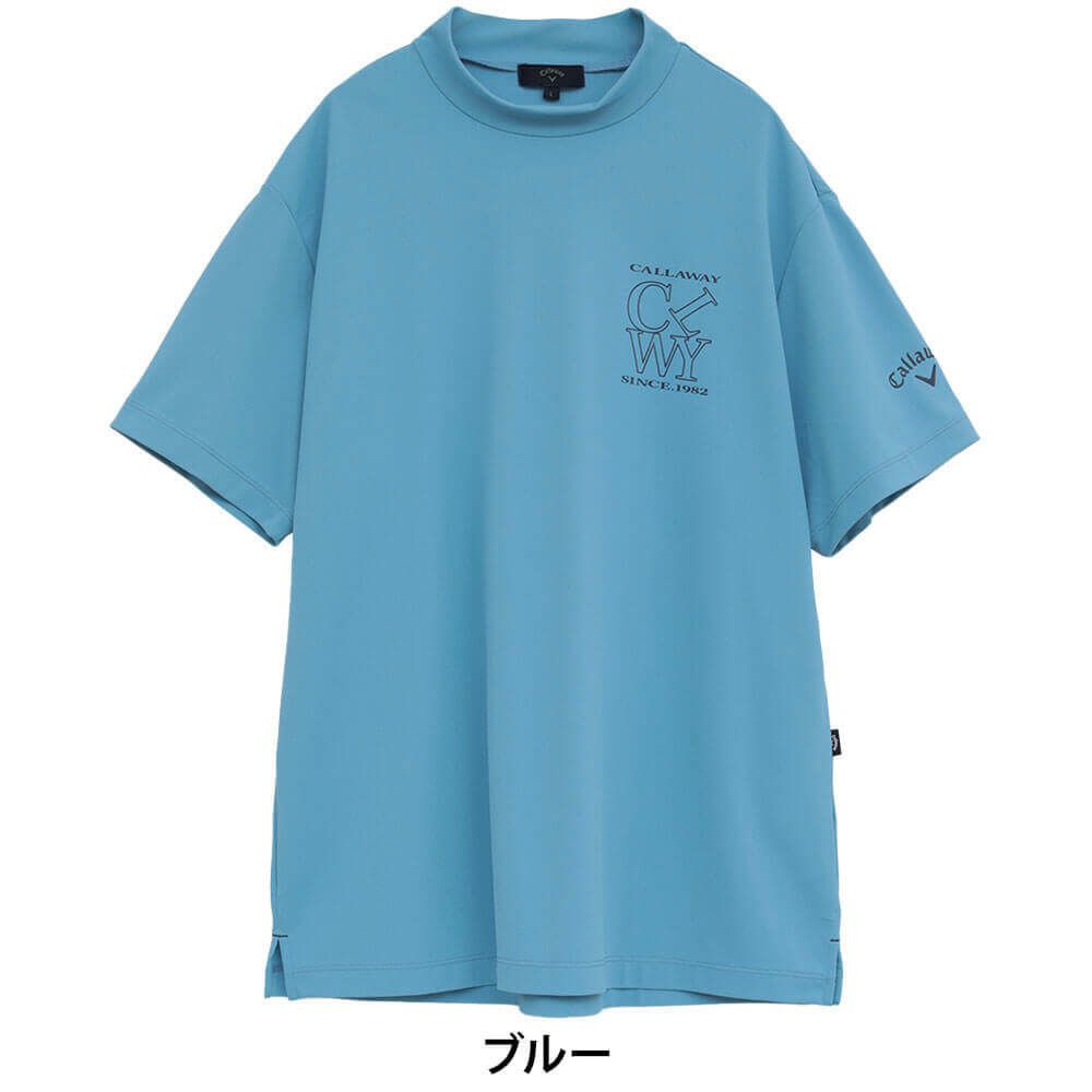 キャロウェイ Callaway　メンズ ハイゲージ カノコ 半袖 モックネックシャツ C25234100　2025年モデル 詳細8