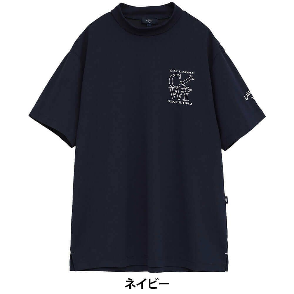 キャロウェイ Callaway　メンズ ハイゲージ カノコ 半袖 モックネックシャツ C25234100　2025年モデル 詳細11