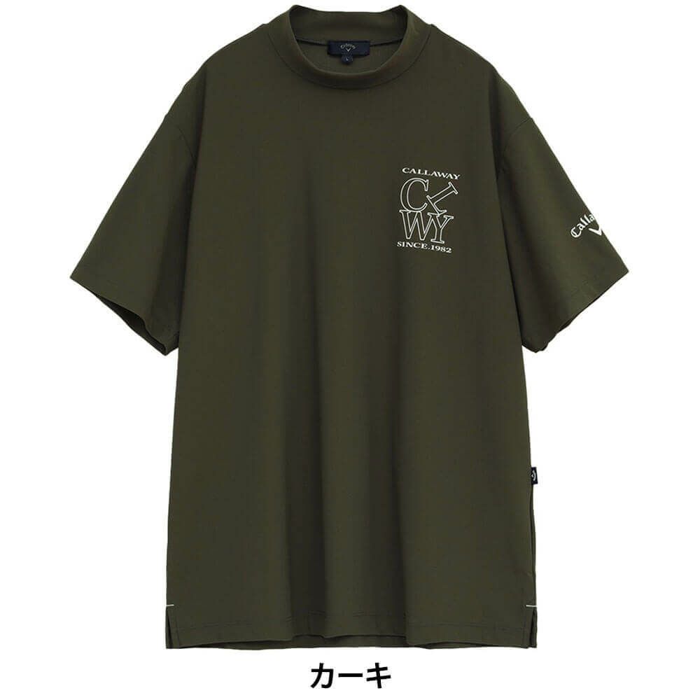 キャロウェイ Callaway　メンズ ハイゲージ カノコ 半袖 モックネックシャツ C25234100　2025年モデル 詳細14