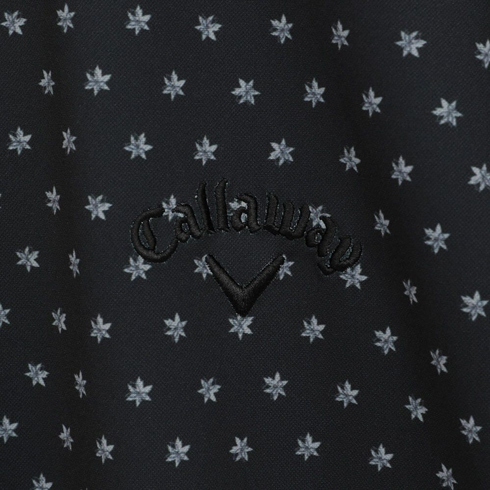 キャロウェイ Callaway　メンズ ミニフラワープリント ハイゲージ カノコ 半袖 ポロシャツ C25234102　2025年モデル 詳細4