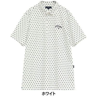 キャロウェイ Callaway　メンズ ミニフラワープリント ハイゲージ カノコ 半袖 ポロシャツ C25234102　2025年モデル 詳細6