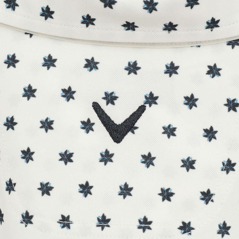 キャロウェイ Callaway　メンズ ミニフラワープリント ハイゲージ カノコ 半袖 ポロシャツ C25234102　2025年モデル 詳細9