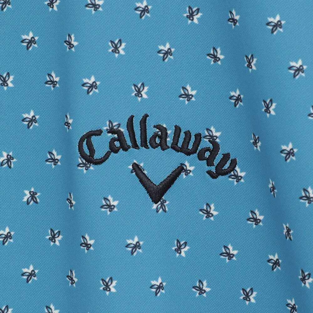 キャロウェイ Callaway　メンズ ミニフラワープリント ハイゲージ カノコ 半袖 ポロシャツ C25234102　2025年モデル 詳細14