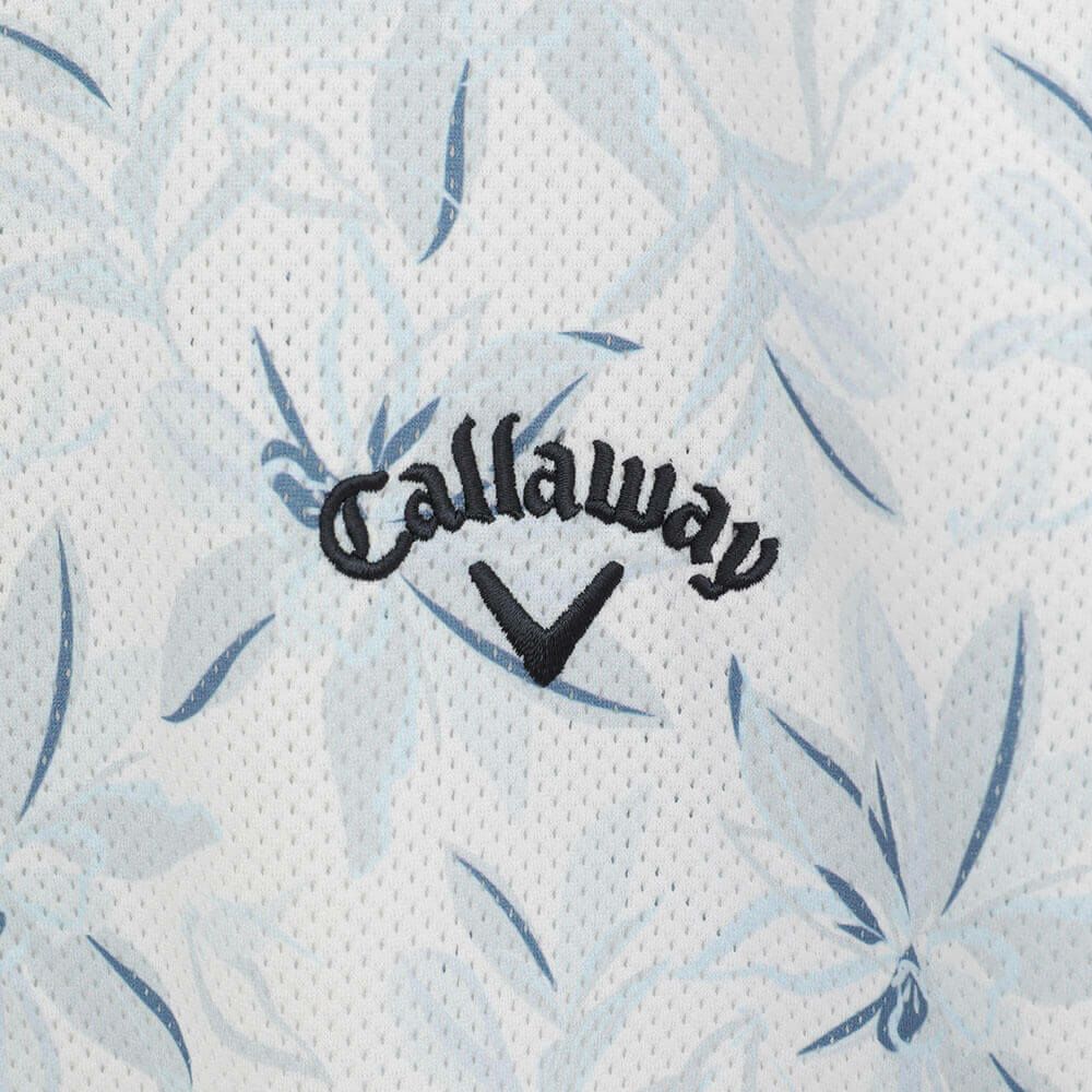 キャロウェイ Callaway　メンズ かざあなメッシュ フラワープリント 半袖 ポロシャツ C25234104　2025年モデル 詳細6