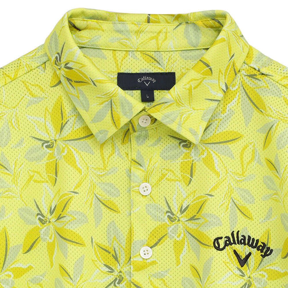 キャロウェイ Callaway　メンズ かざあなメッシュ フラワープリント 半袖 ポロシャツ C25234104　2025年モデル 詳細9
