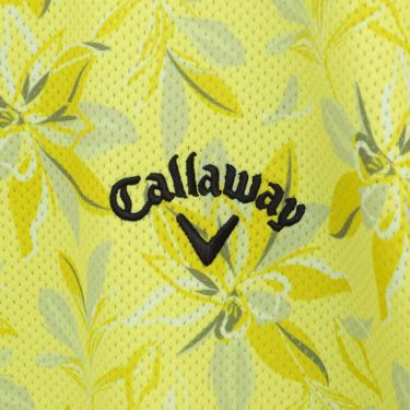 キャロウェイ Callaway　メンズ かざあなメッシュ フラワープリント 半袖 ポロシャツ C25234104　2025年モデル 詳細12