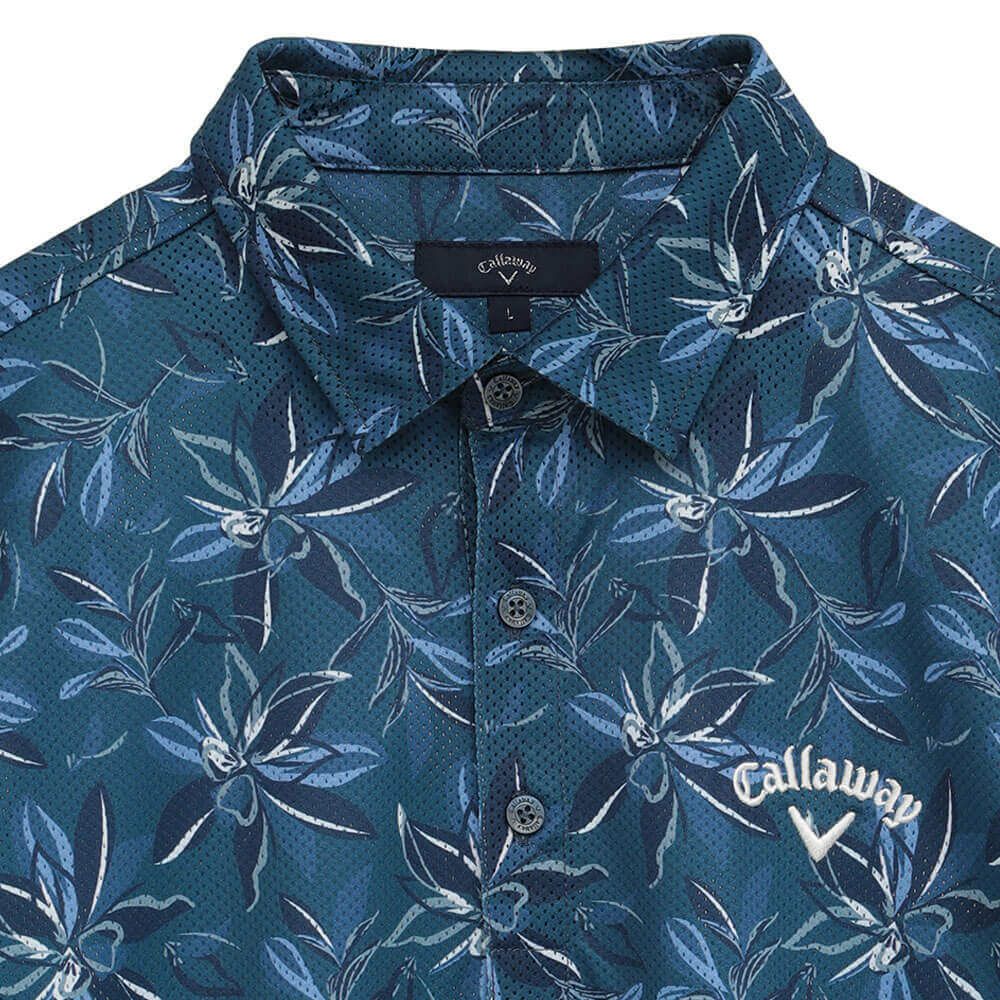 キャロウェイ Callaway　メンズ かざあなメッシュ フラワープリント 半袖 ポロシャツ C25234104　2025年モデル 詳細15