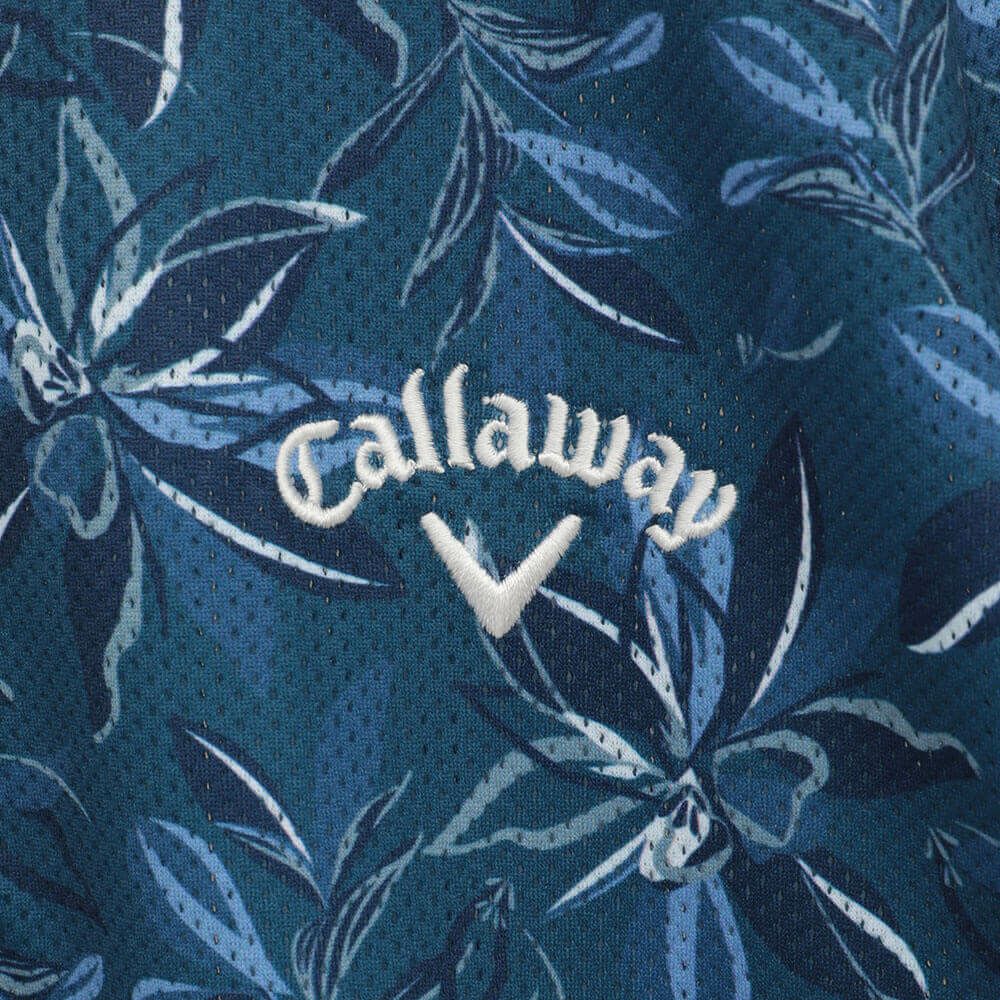 キャロウェイ Callaway　メンズ かざあなメッシュ フラワープリント 半袖 ポロシャツ C25234104　2025年モデル 詳細18