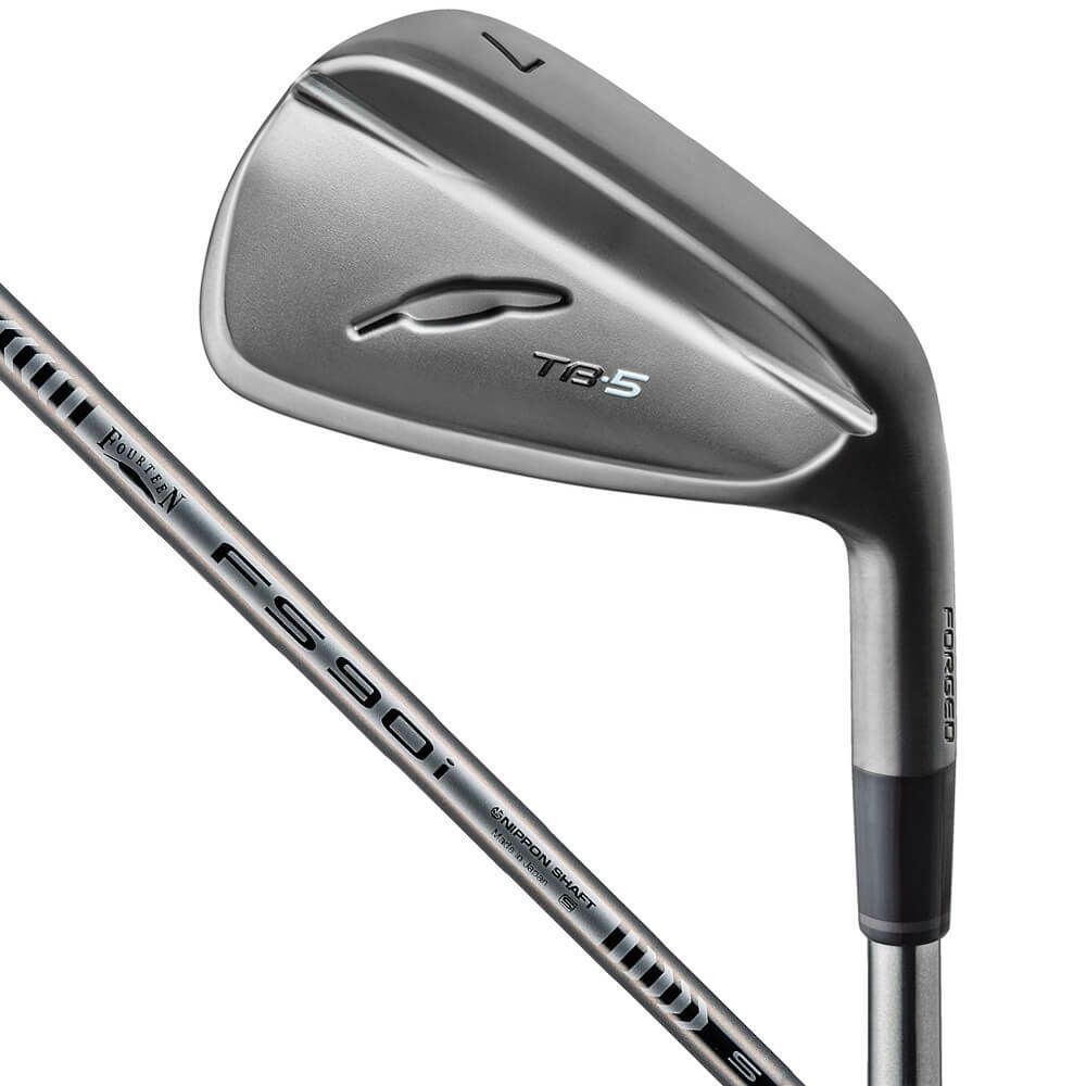 フォーティーン　TB-5 フォージド '25 ダイヤモンドブラックサテン仕上げ アイアン　単品（＃5）　FS-90iBK スチールシャフト　2025年モデル