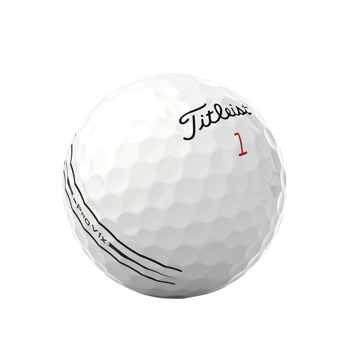タイトリスト　プロV1x LEFT DASH エイム 2025年モデル　ゴルフボール　1ダース（12球入り） ホワイト 詳細2