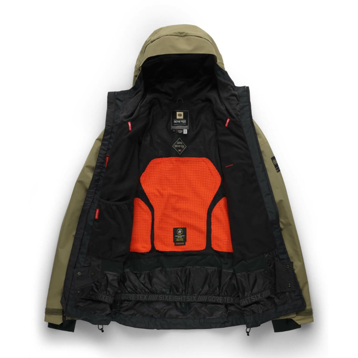 シックスエイトシックス 686　スキー スノーボードウェア ゴアテックスGTサーマグラフジャケット MENS GORE-TEX GT THERMAGRAPH JACKET M5WN159 2025-2026 詳細25