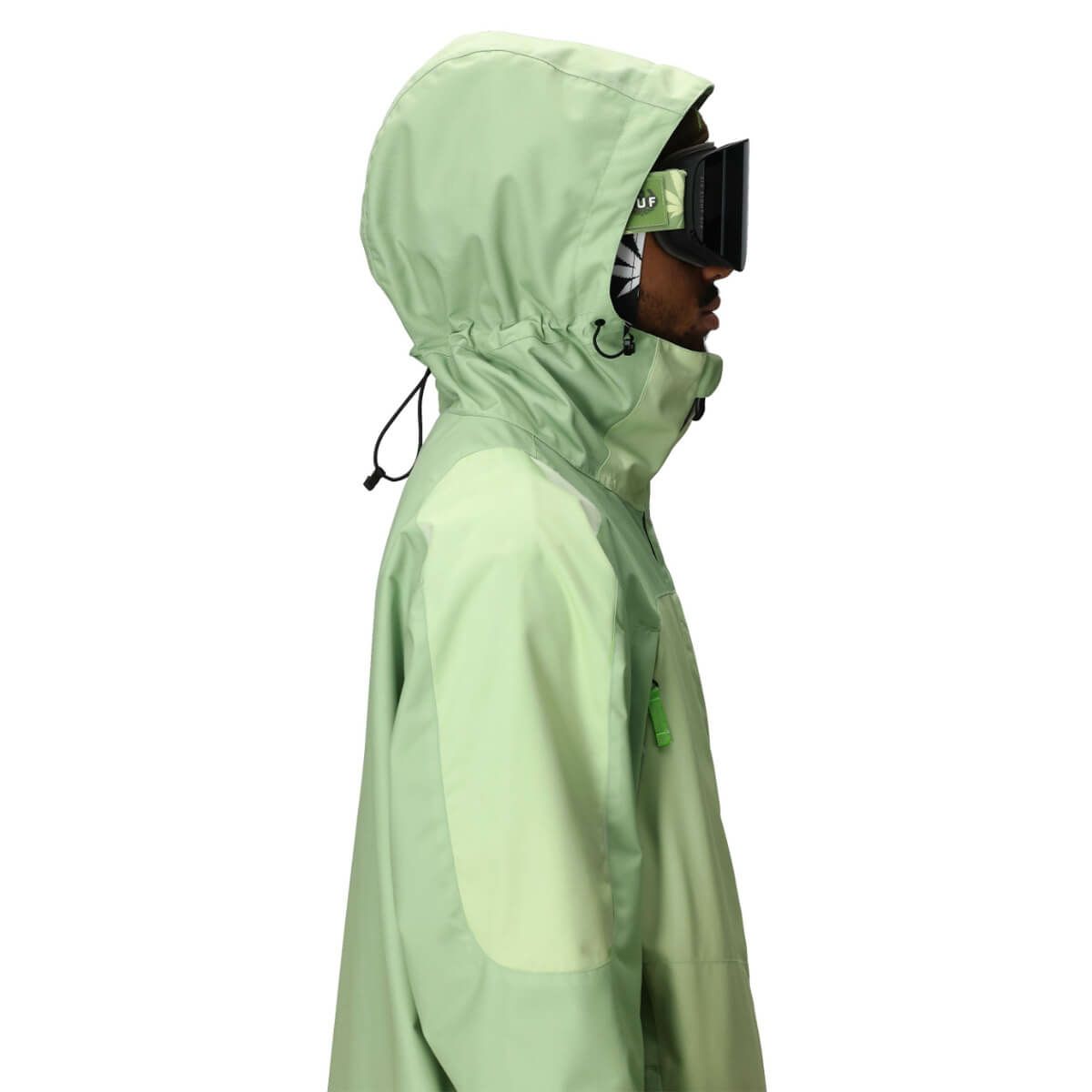 シックスエイトシックス 686　スキー スノーボードウェア ハフ ダブルシェルジャケット MENS 686 HUF DOUBLE H SHELL JACKET M5WN160-HGRN 2025-2026 HUF GREEN COLORBLOCK 詳細5