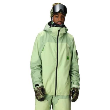 シックスエイトシックス 686　スキー スノーボードウェア ハフ ダブルシェルジャケット MENS 686 HUF DOUBLE H SHELL JACKET M5WN160-HGRN 2025-2026 HUF GREEN COLORBLOCK 詳細8