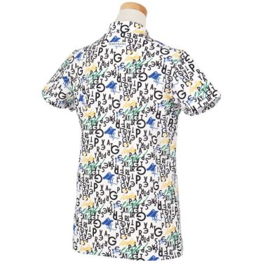 パーリーゲイツ PEARLY GATES　レディース BALLくんロゴ 総柄プリント半袖 モックネックシャツ 055-5267706　2025年モデル 詳細2