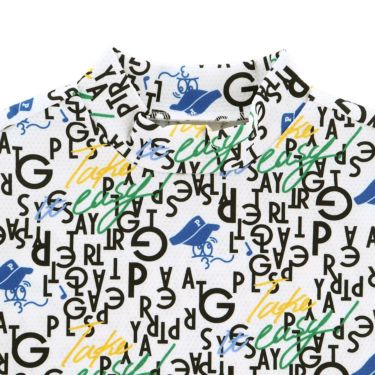 パーリーゲイツ PEARLY GATES　レディース BALLくんロゴ 総柄プリント半袖 モックネックシャツ 055-5267706　2025年モデル 詳細4