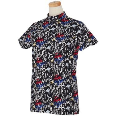 パーリーゲイツ PEARLY GATES　レディース BALLくんロゴ 総柄プリント半袖 モックネックシャツ 055-5267706　2025年モデル 詳細7