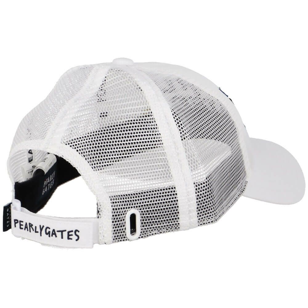 パーリーゲイツ PEARLY GATES　ALLメッシュ BASIC キャップ 053-5287701 030 ホワイト　2025年モデル 詳細1
