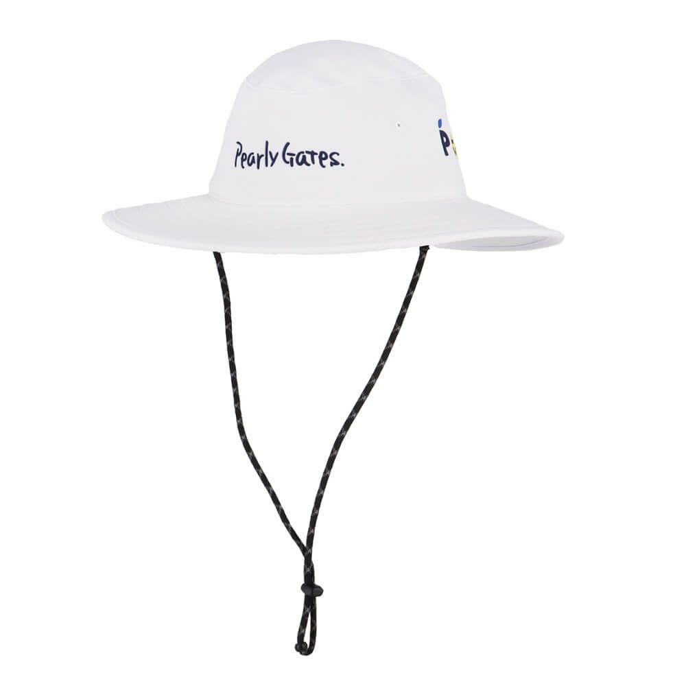 パーリーゲイツ PEARLY GATES　メッシュ つば広 ハット 053-5287702 030 ホワイト　2025年モデル ホワイト
