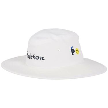 パーリーゲイツ PEARLY GATES　メッシュ つば広 ハット 053-5287702 030 ホワイト　2025年モデル 詳細2